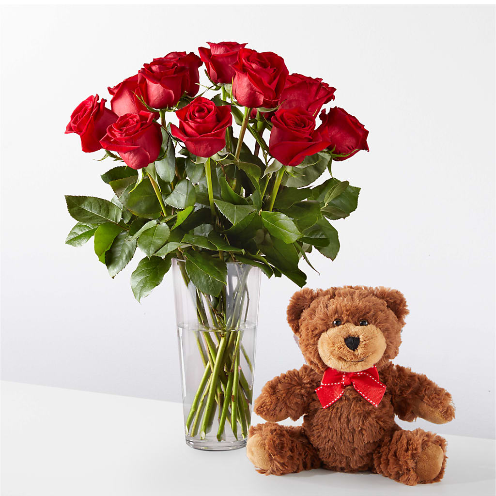 Romantic Long Stem Red Rose Bouquet Bundles – Petite Flower Shop, San Antonio TX