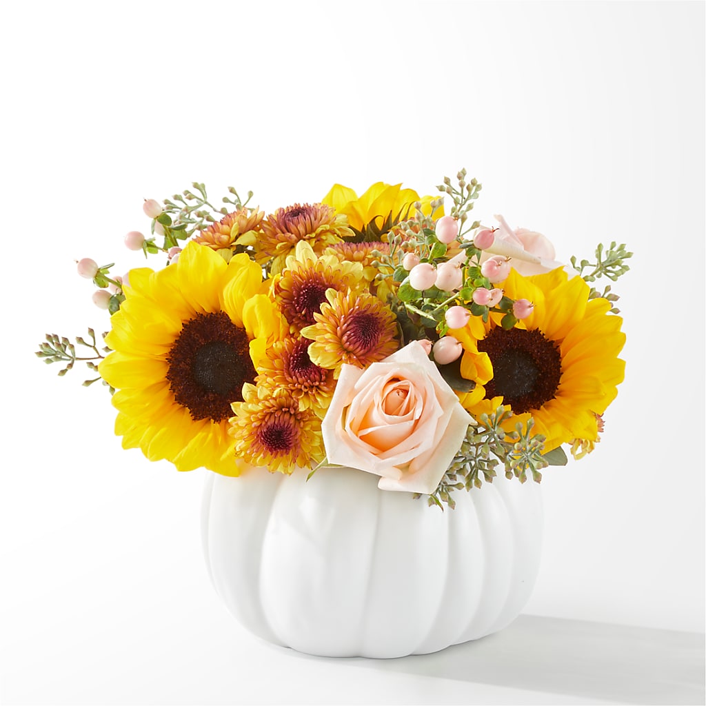 Pumpkin to Talk About Bouquet – Petite Flower Shop, San Antonio TX