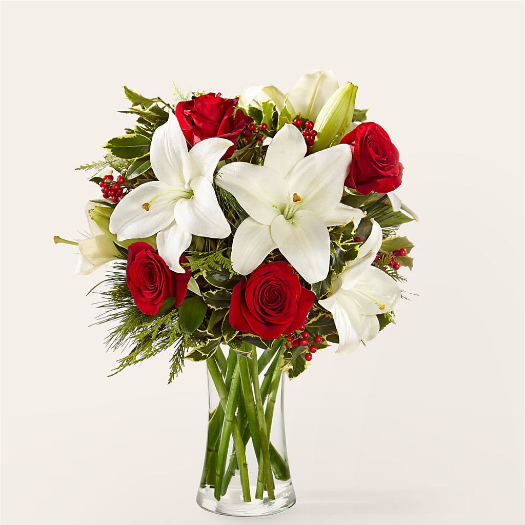Sparkling Snowflakes Bouquet – Petite Flower Shop, San Antonio TX