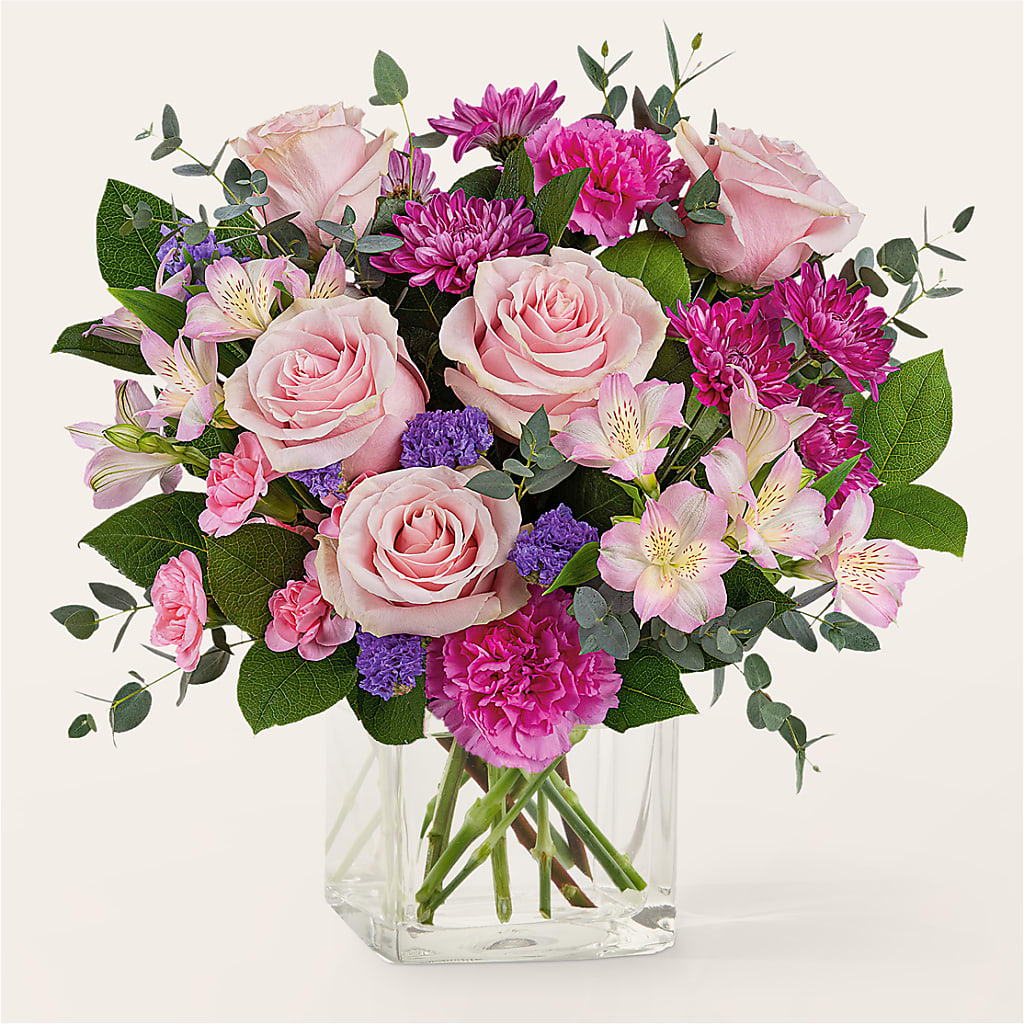 Rosy Radiance Bouquet – Petite Flower Shop, San Antonio TX