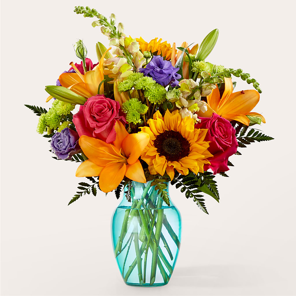 Double Rainbow Bouquet – Petite Flower Shop, San Antonio TX