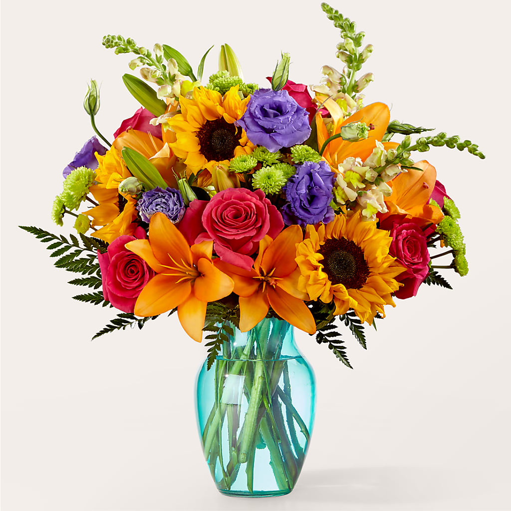 Double Rainbow Bouquet – Petite Flower Shop, San Antonio TX