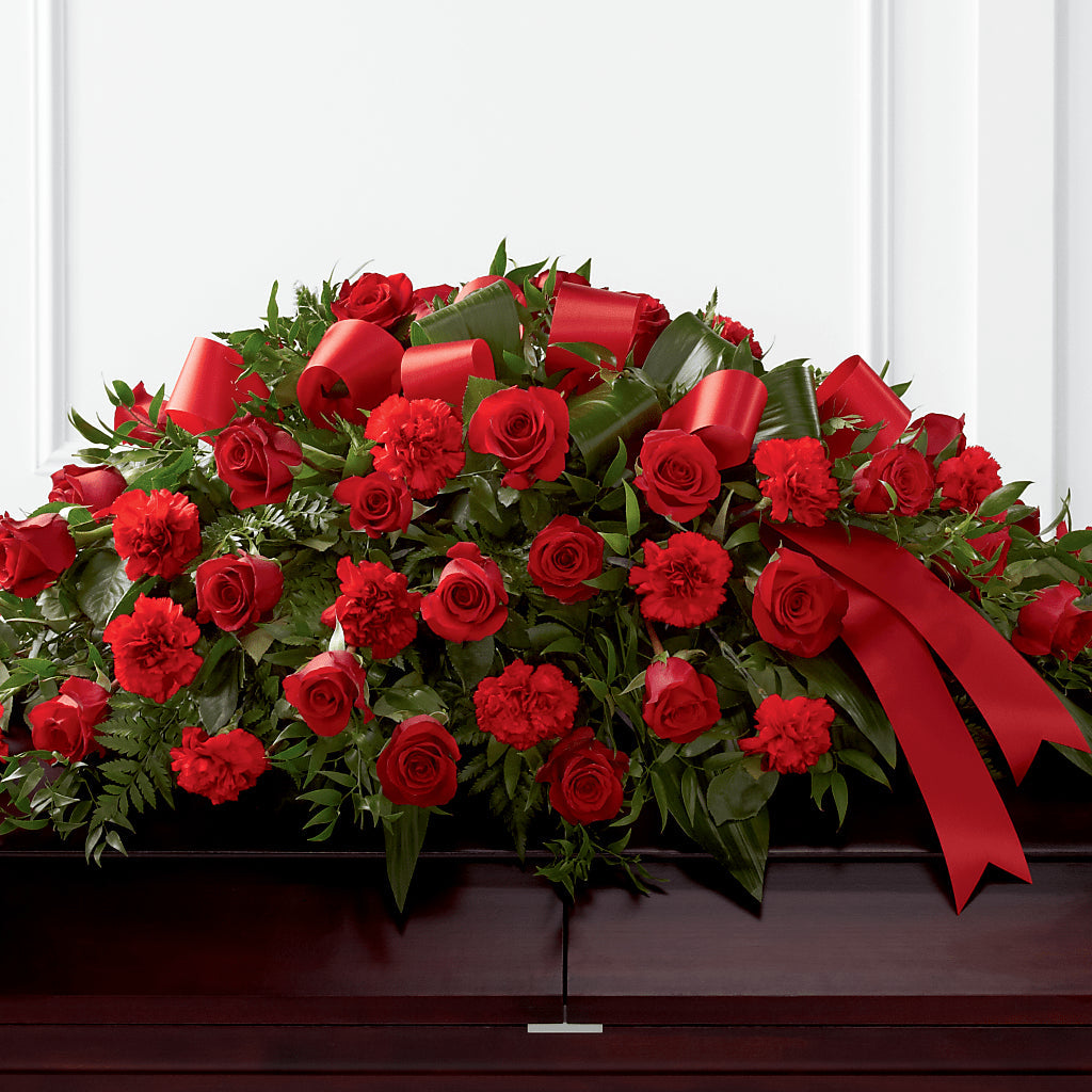 Tribute of Life Casket Spray – Petite Flower Shop, San Antonio TX