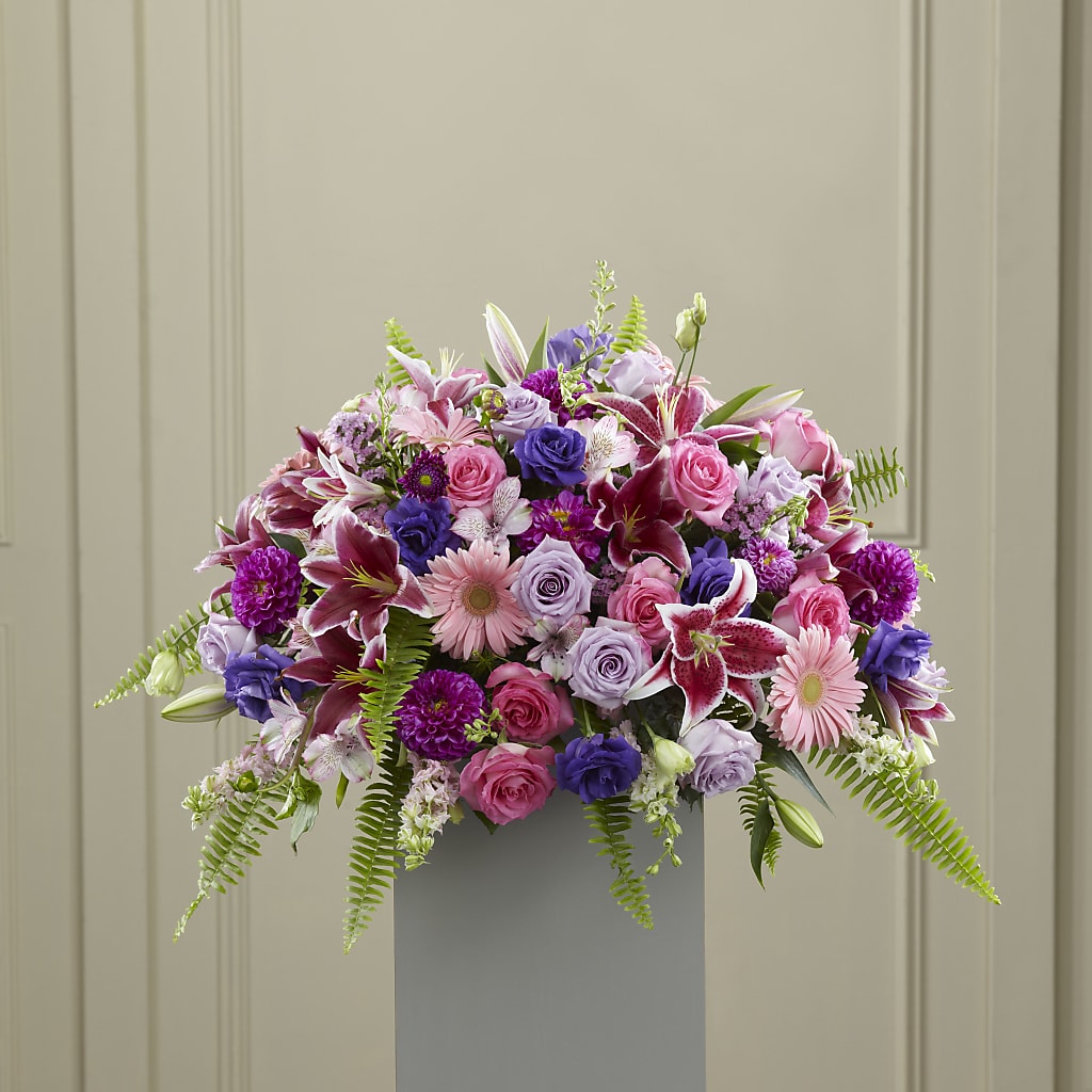 Fare Thee Well Pedestal – Petite Flower Shop, San Antonio TX