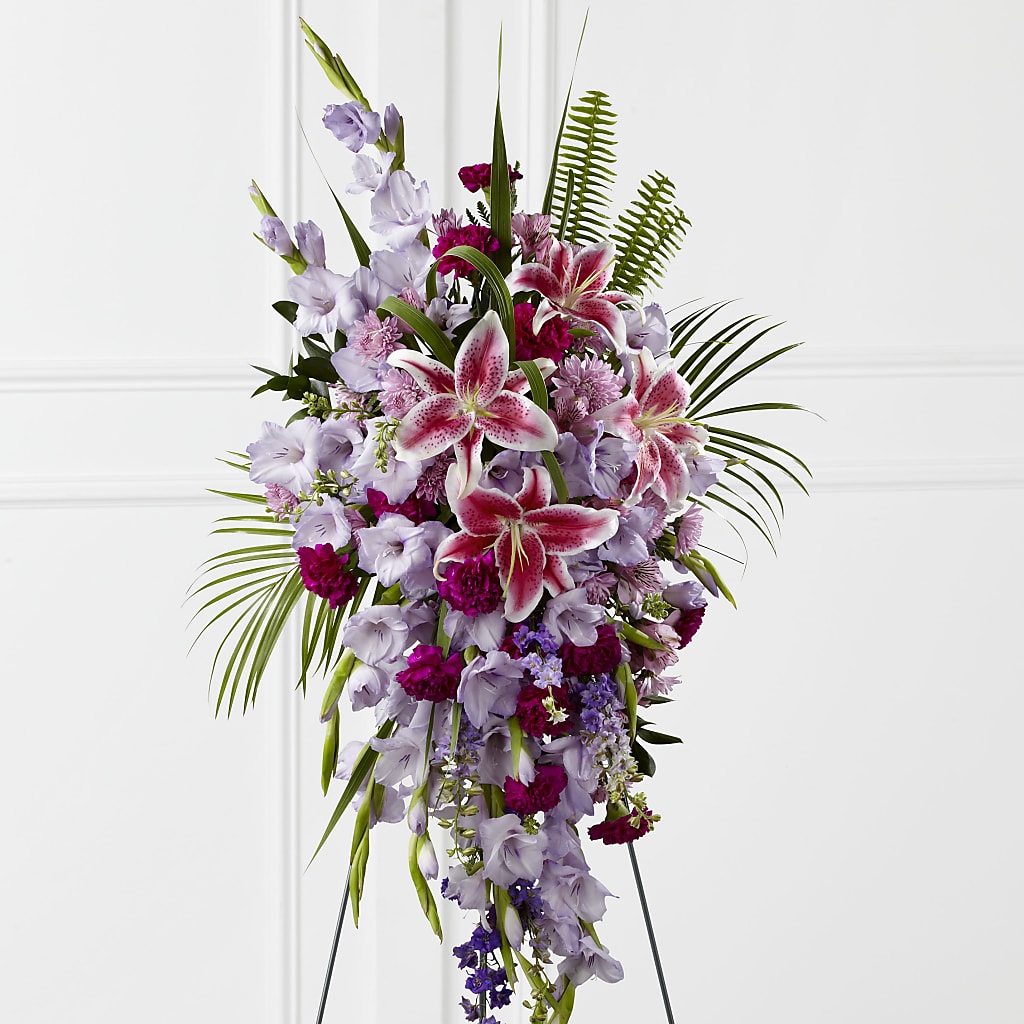 Tender Touch Standing Spray – Petite Flower Shop, San Antonio TX