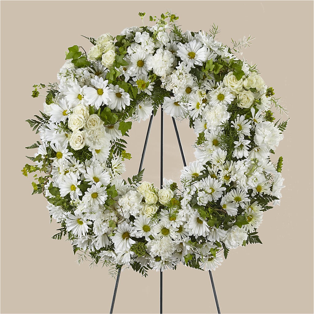 Faithful Wishes Wreath – Petite Flower Shop, San Antonio TX