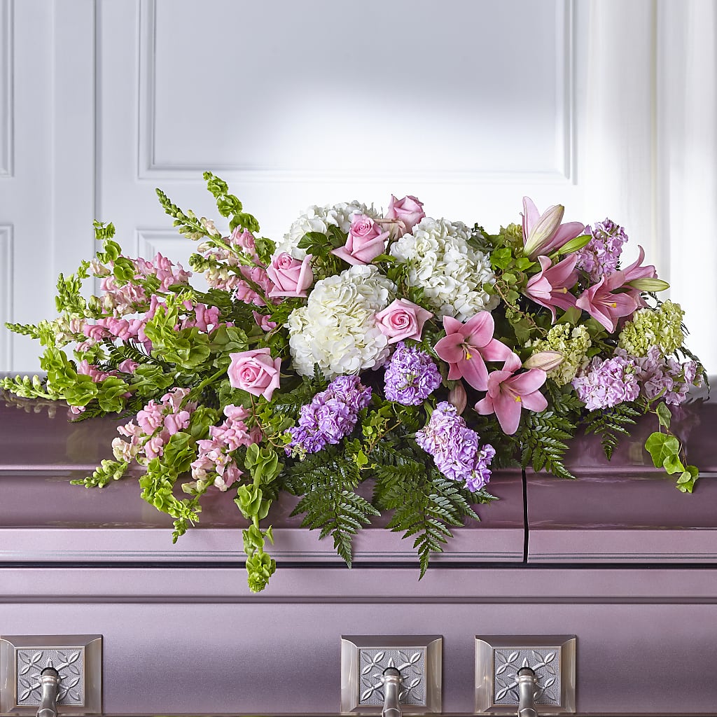 Life's Gratitude Casket Spray – Petite Flower Shop, San Antonio TX