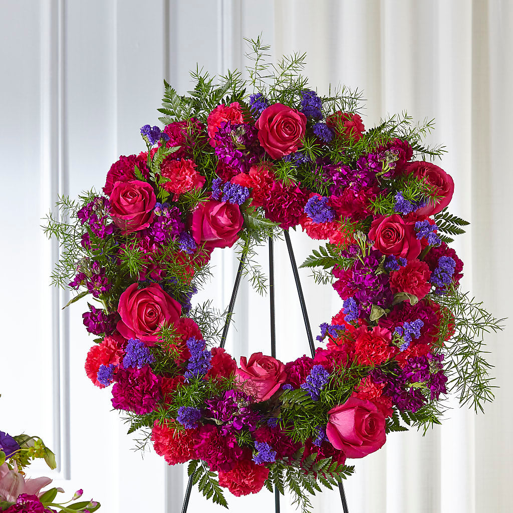 Calming Colors Wreath – Petite Flower Shop, San Antonio TX
