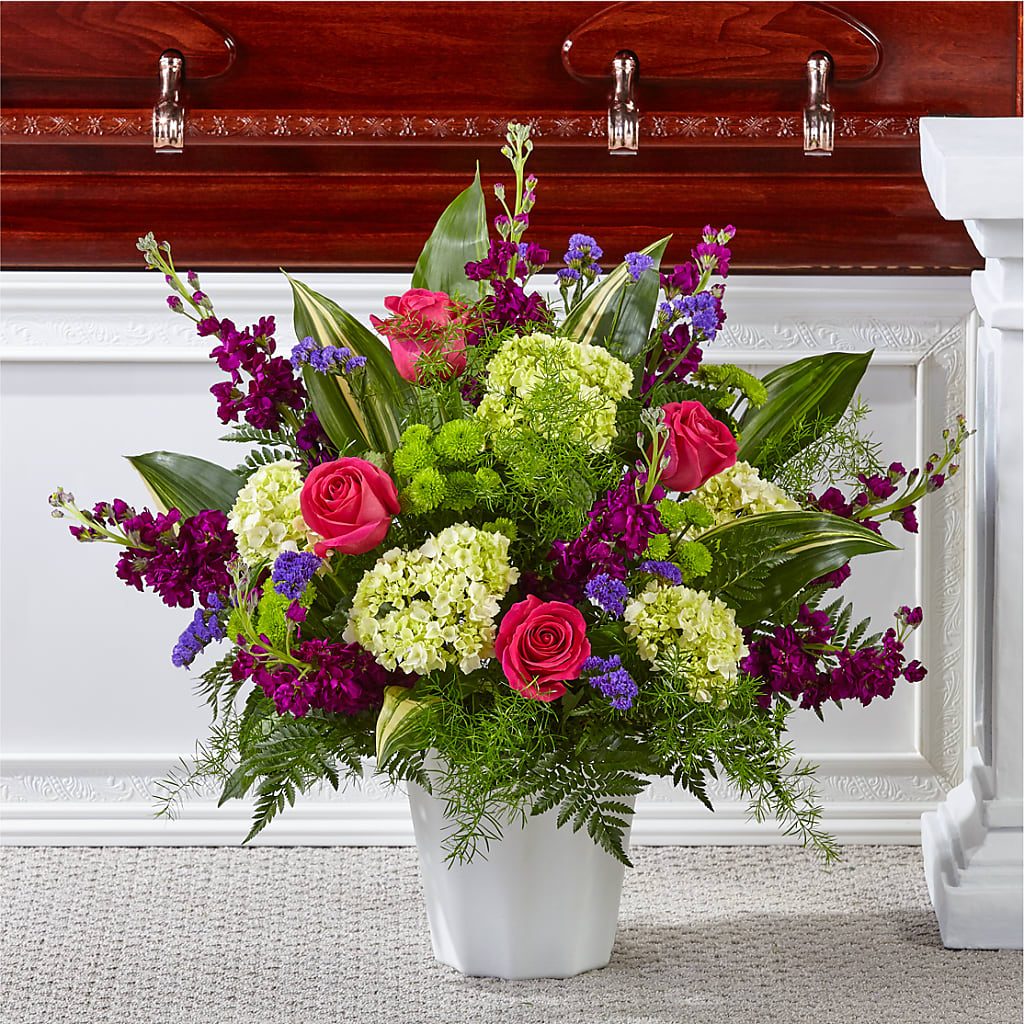 Beautiful Horizons Floor Basket – Petite Flower Shop, San Antonio TX