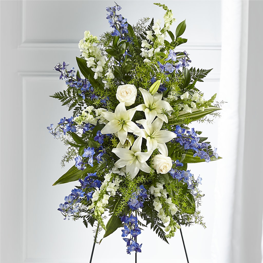 Faithful Friend Standing Spray – Petite Flower Shop, San Antonio TX