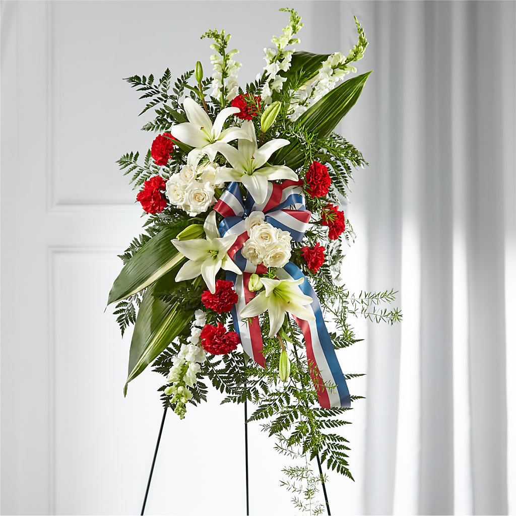 Stars of Life Standing Spray – Petite Flower Shop, San Antonio TX