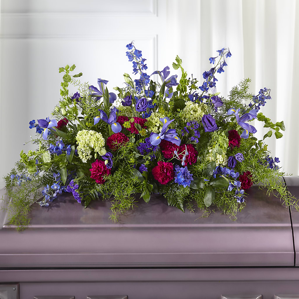Always Treasured Casket Spray – Petite Flower Shop, San Antonio TX