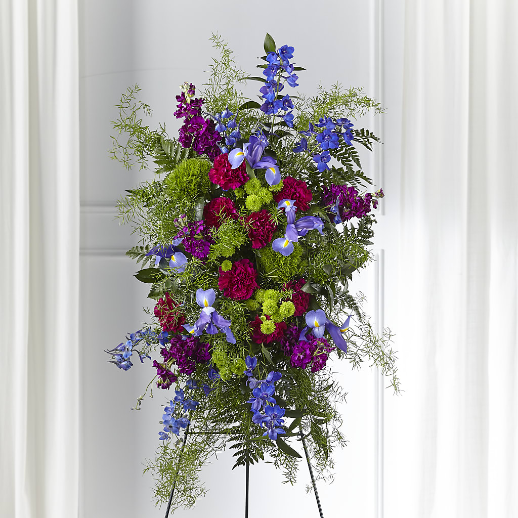Heavenly Skies Standing Spray – Petite Flower Shop, San Antonio TX