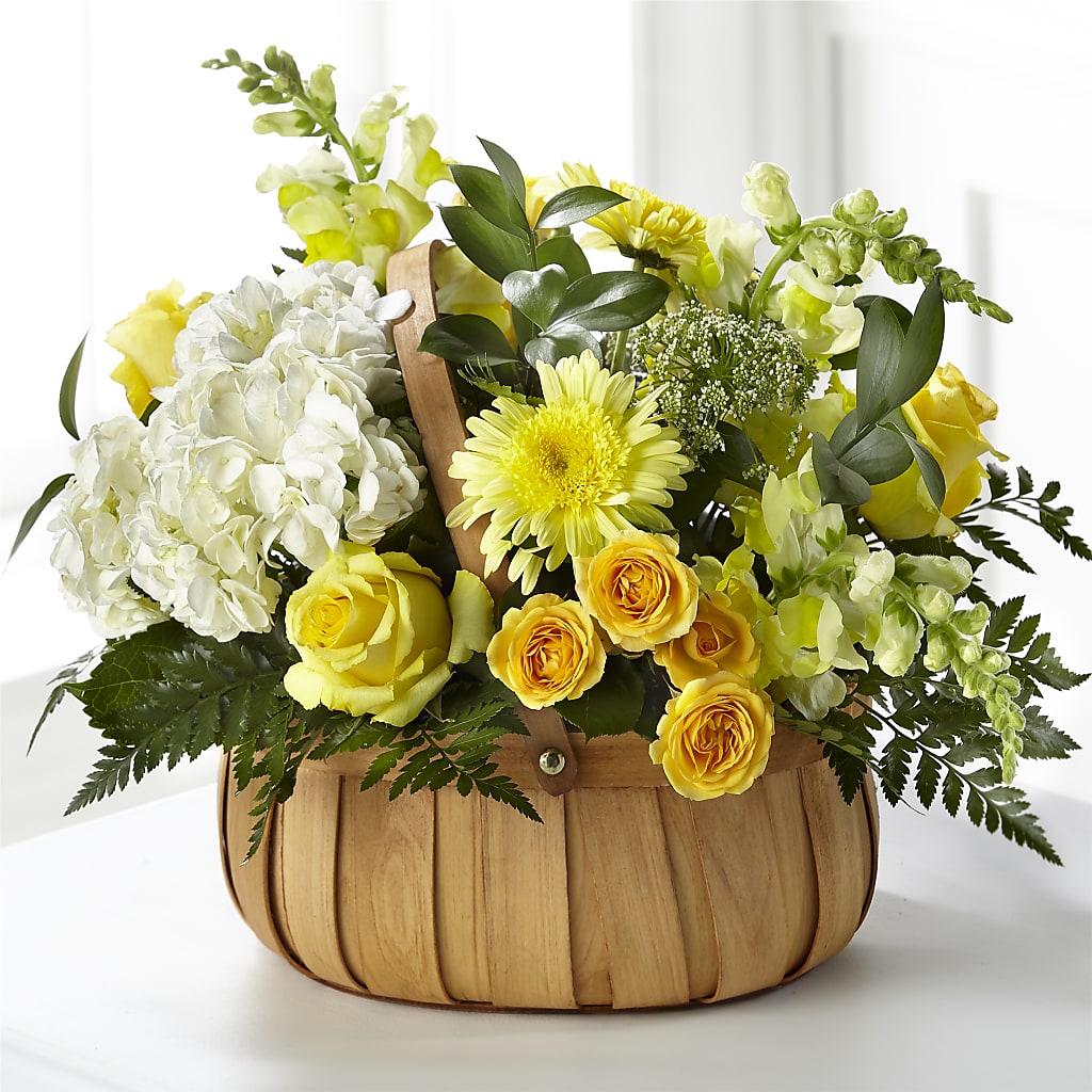 Rustic Remembrance Basket – Petite Flower Shop, San Antonio TX