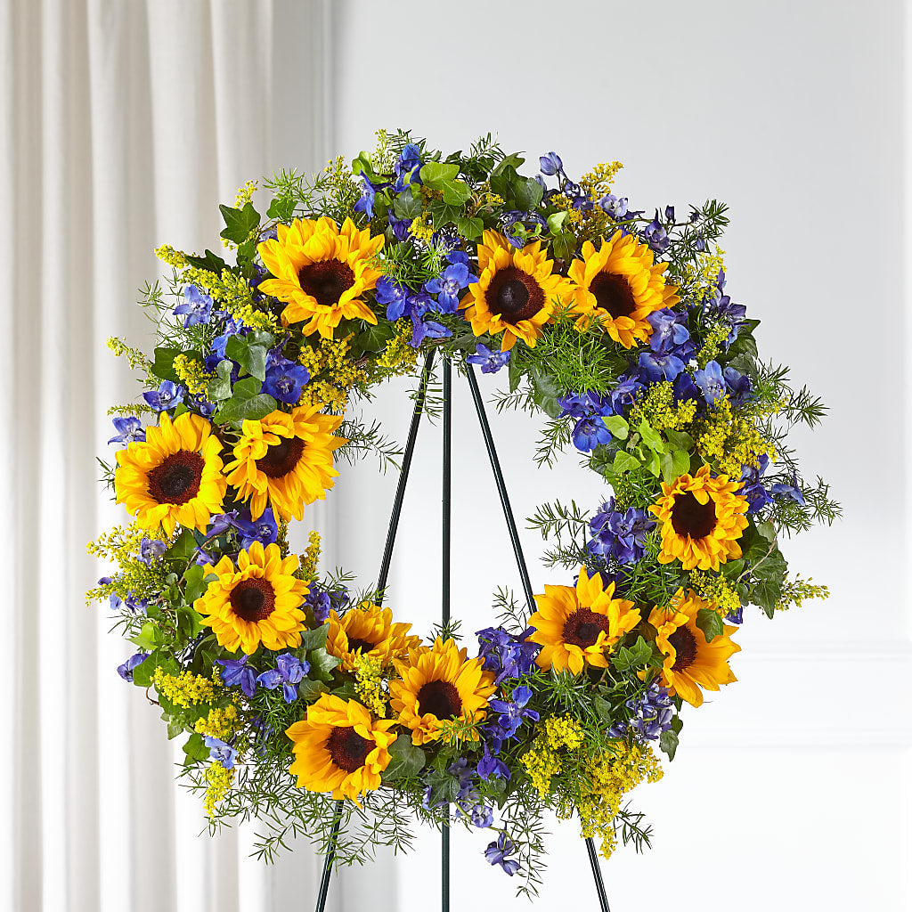 Bright Rays Wreath – Petite Flower Shop, San Antonio TX