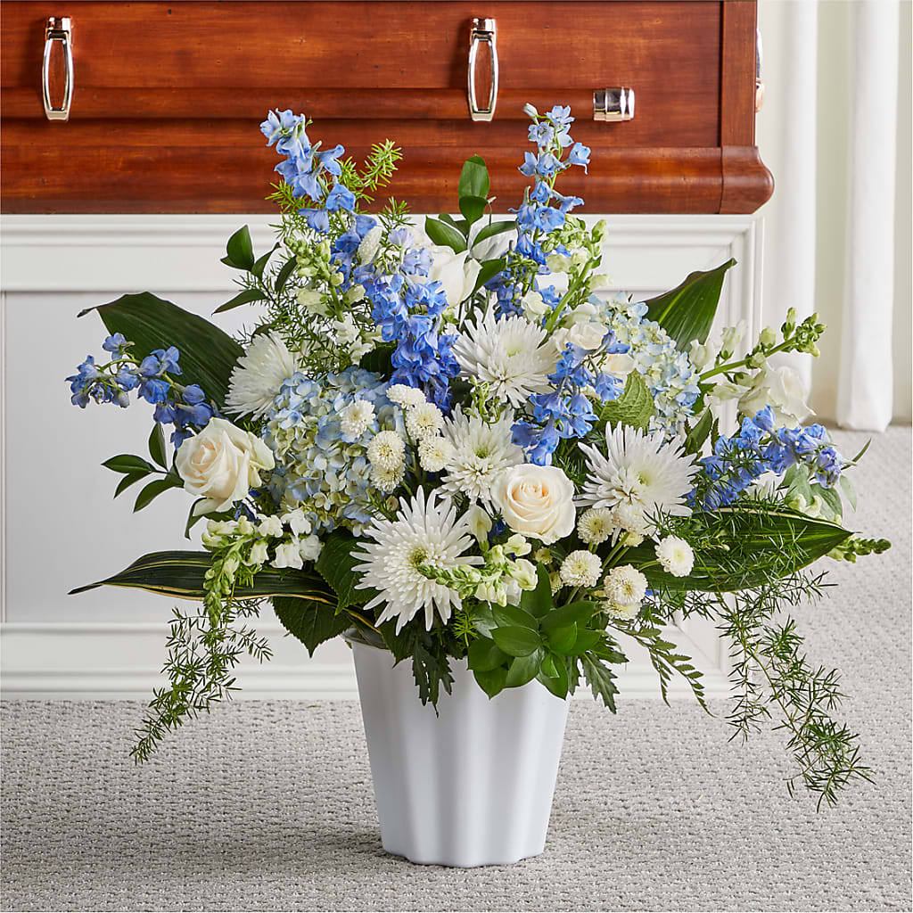 Everlasting Memories Floor Basket – Petite Flower Shop, San Antonio TX