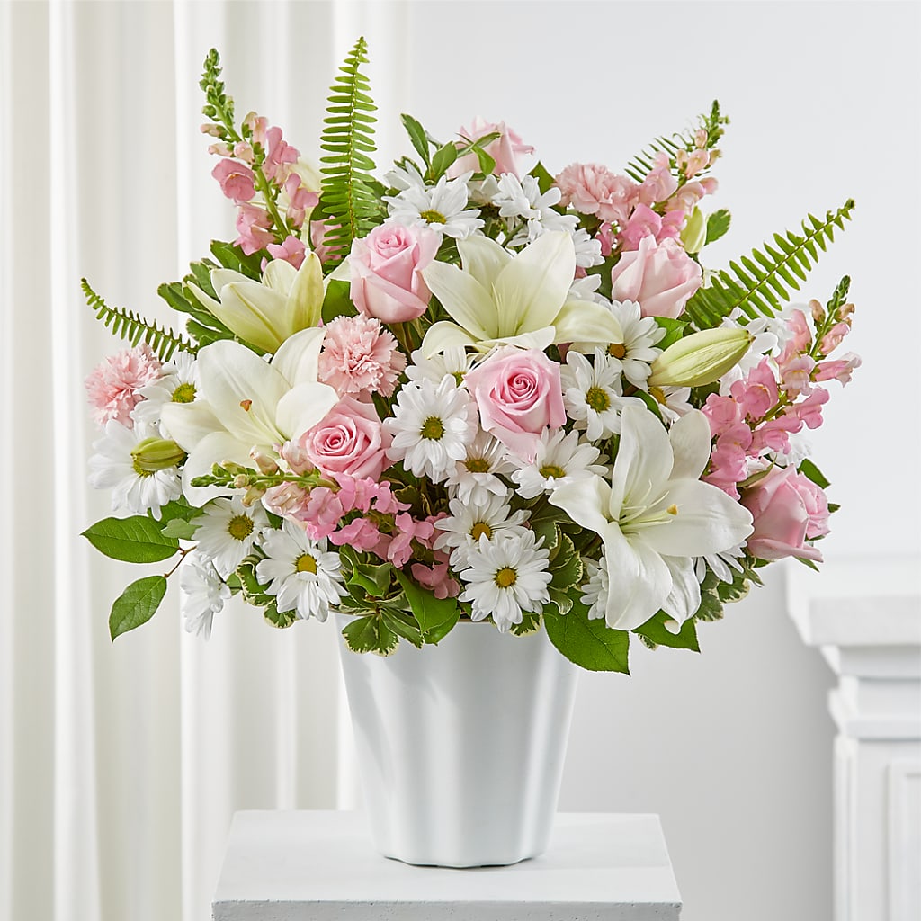 Soft Touch Tabletop Basket – Petite Flower Shop, San Antonio TX