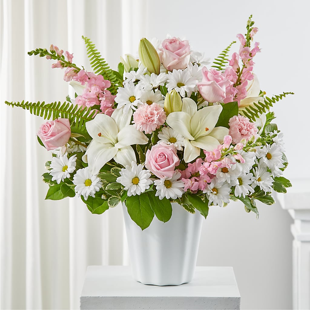 Soft Touch Tabletop Basket – Petite Flower Shop, San Antonio TX