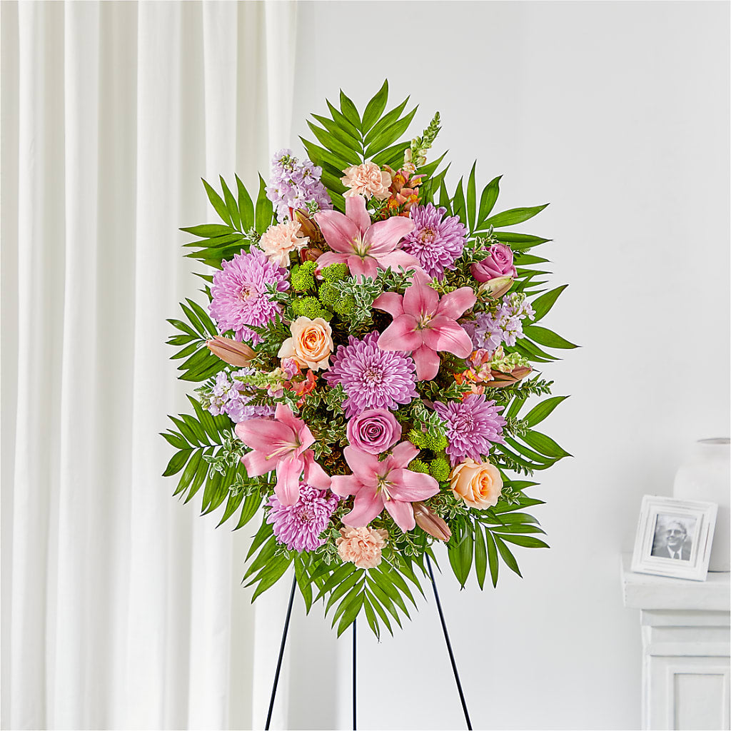 Love & Light Standing Spray – Petite Flower Shop, San Antonio TX