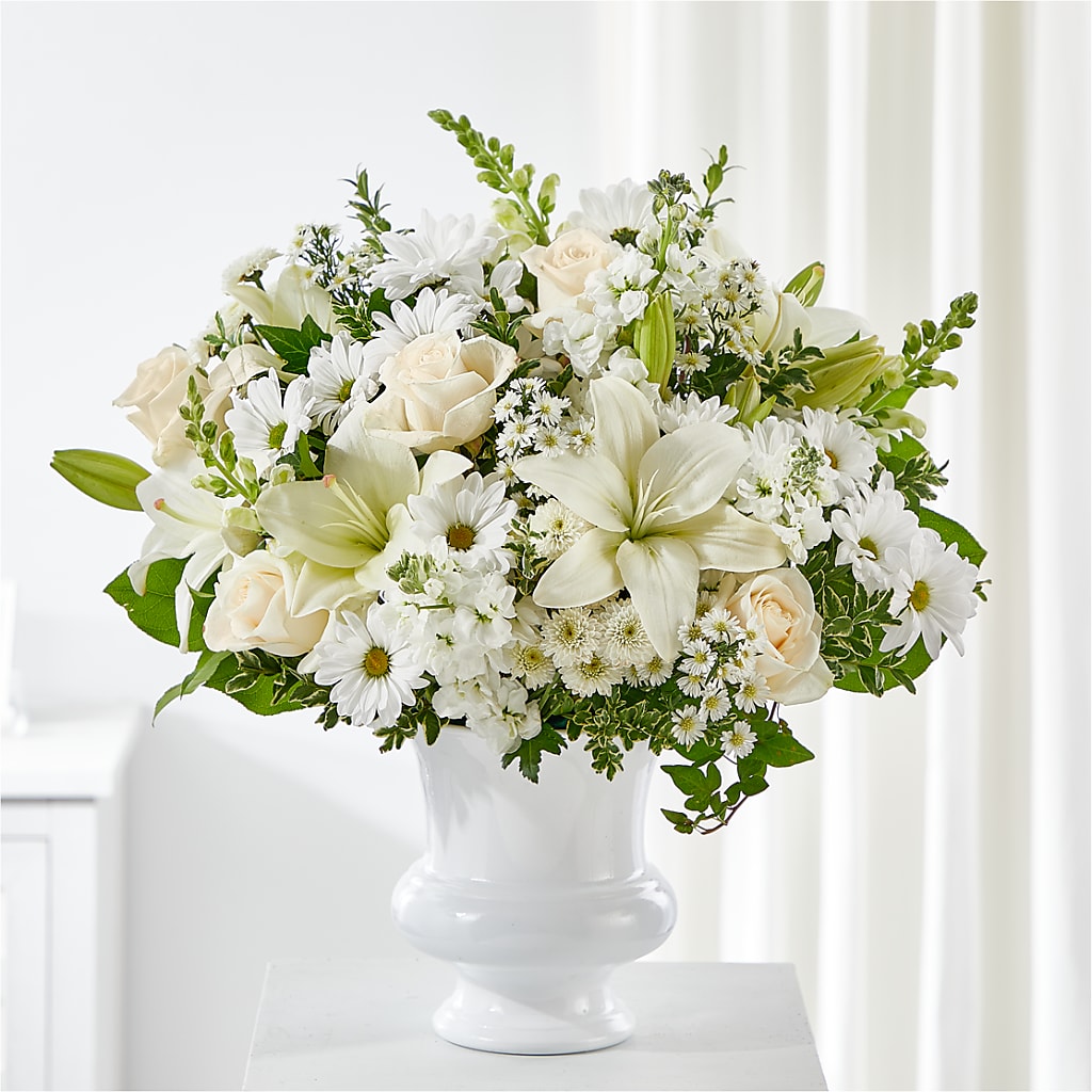 Uplifting Urn Arrangement – Petite Flower Shop, San Antonio TX