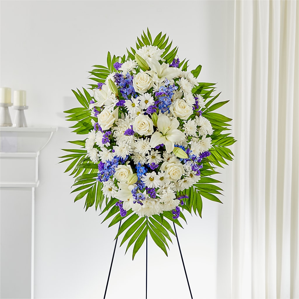 At Rest Standing Spray – Petite Flower Shop, San Antonio TX