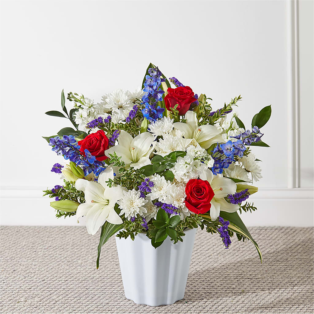 Consoled Floor Basket – Petite Flower Shop, San Antonio TX