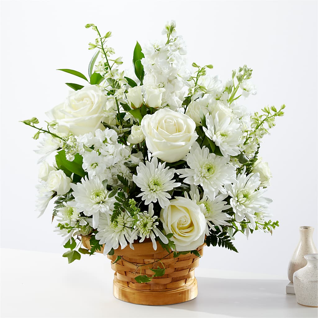 Heartfelt Condolences Arrangement – Petite Flower Shop, San Antonio TX