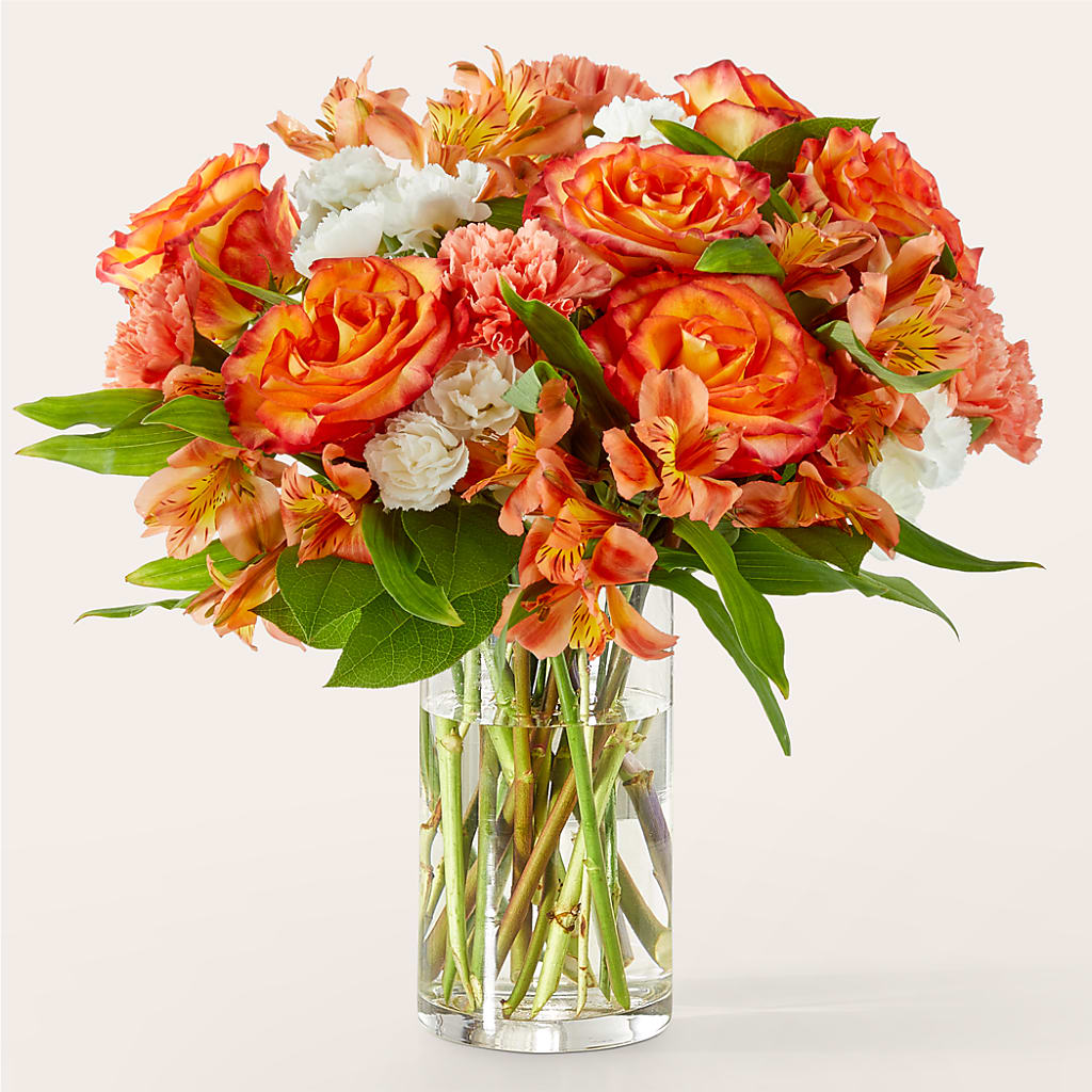 Apricot Glow Bouquet – Petite Flower Shop, San Antonio TX