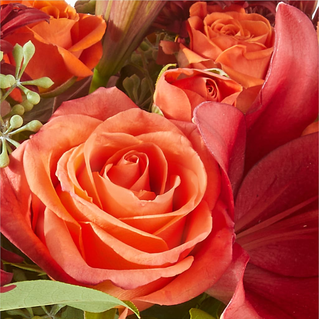 Crimson Leaves Bouquet – Petite Flower Shop, San Antonio TX