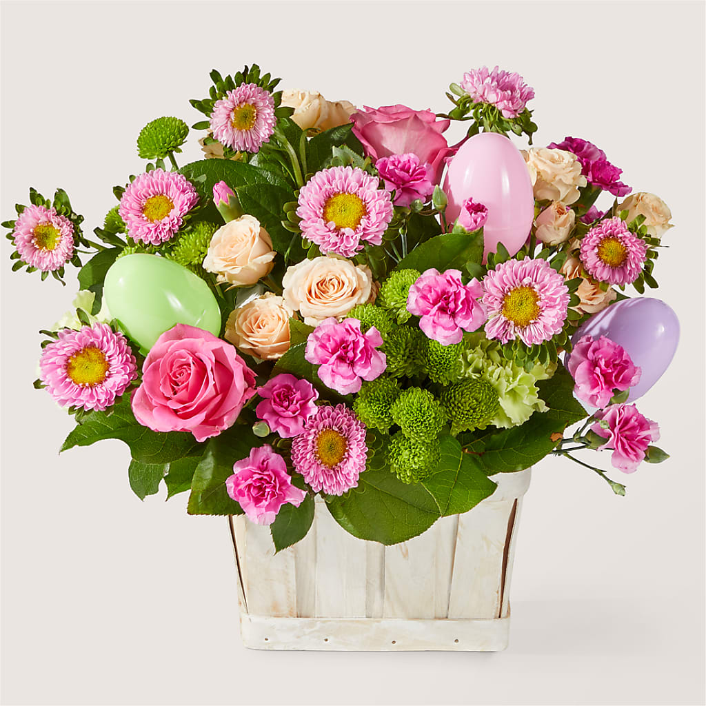 Get Eggcited Basket – Petite Flower Shop, San Antonio TX