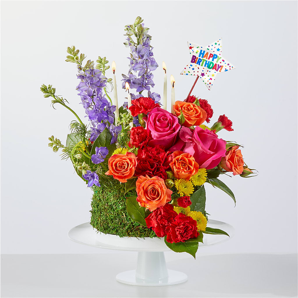 Best Year Yet Floral Cake – Petite Flower Shop, San Antonio TX
