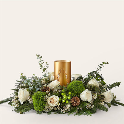 Chestnuts Roasting Centerpiece –  Petite Flower Shop, San Antonio TX
