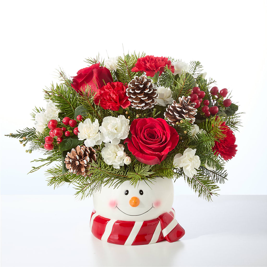 Jolly Snowman Bouquet –  Petite Flower Shop, San Antonio TX