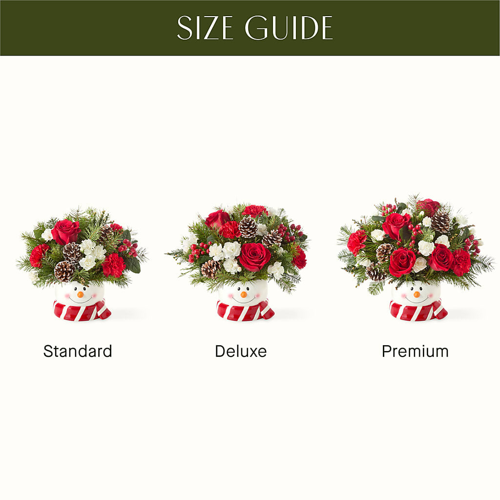 Jolly Snowman Bouquet –  Petite Flower Shop, San Antonio TX