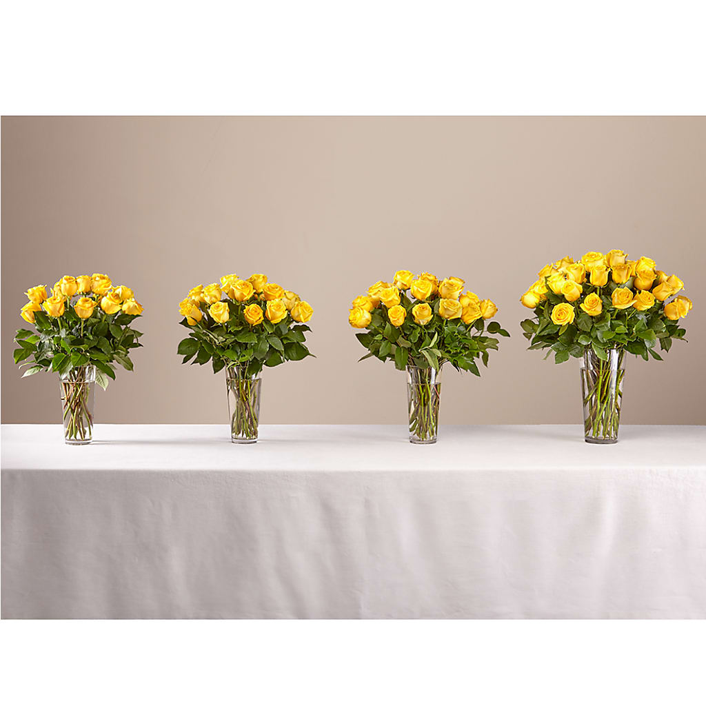 Long Stem Yellow Rose Bouquet –  Petite Flower Shop, San Antonio TX
