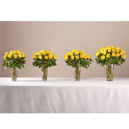 Long Stem Yellow Rose Bouquet –  Petite Flower Shop, San Antonio TX