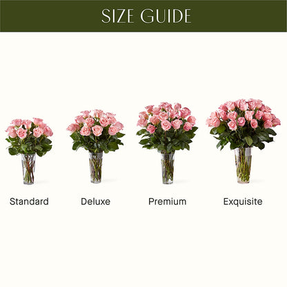 Long Stem Pink Rose Bouquet –  Petite Flower Shop, San Antonio TX