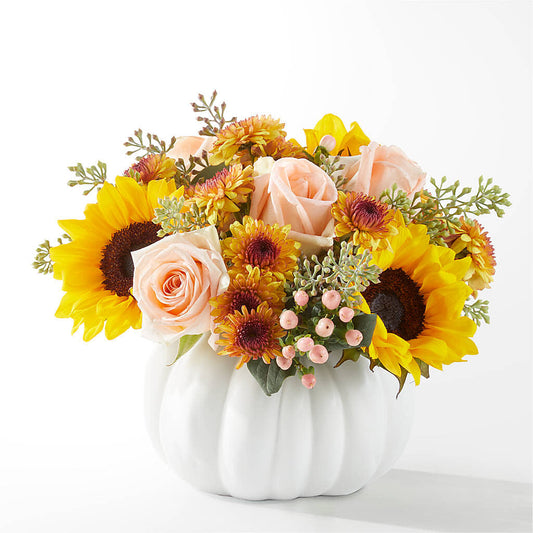 Pumpkin to Talk About Bouquet –  Petite Flower Shop, San Antonio TX