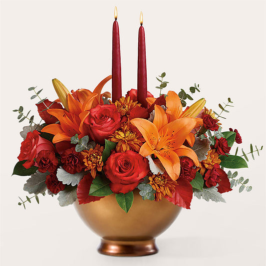 Fruits of Fall Centerpiece –  Petite Flower Shop, San Antonio TX
