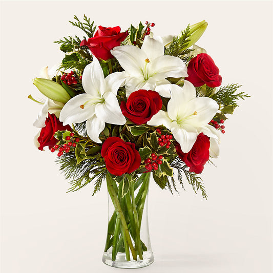 Sparkling Snowflakes Bouquet –  Petite Flower Shop, San Antonio TX
