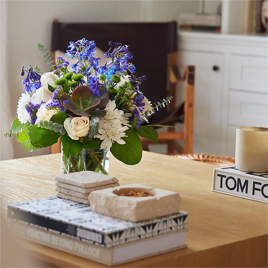 Cerulean Waves Bouquet –  Petite Flower Shop, San Antonio TX