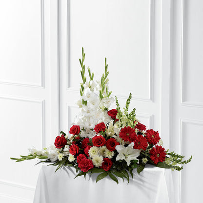 Crimson & White Arrangement –  Petite Flower Shop, San Antonio TX