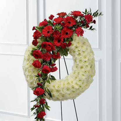 Graceful Tribute Wreath –  Petite Flower Shop, San Antonio TX