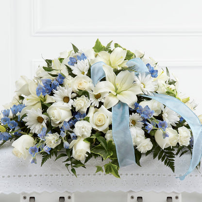 Tender Treasure Casket Spray –  Petite Flower Shop, San Antonio TX