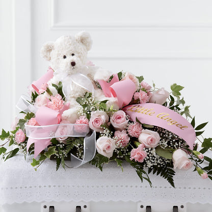 Touch of Sympathy Casket Spray –  Petite Flower Shop, San Antonio TX
