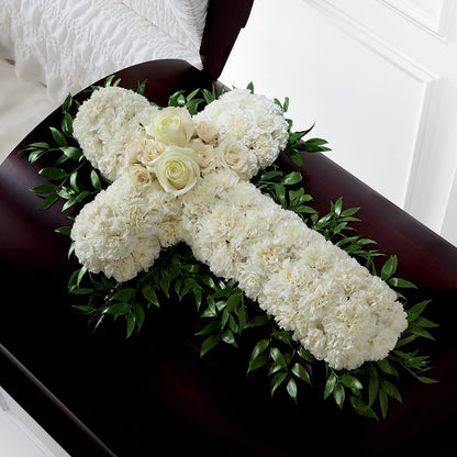 Peaceful Memories Casket Spray (Standard) –  Petite Flower Shop, San Antonio TX