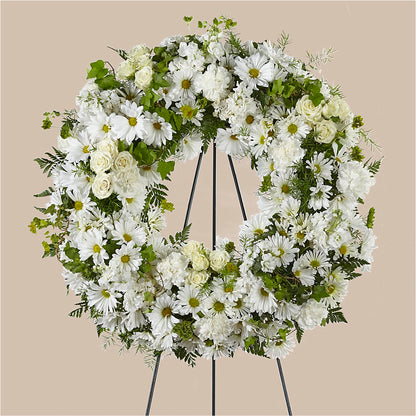 Faithful Wishes Wreath –  Petite Flower Shop, San Antonio TX
