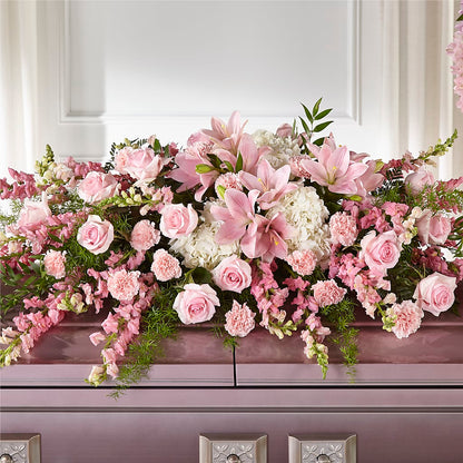 Life & Remembrance Casket Spray –  Petite Flower Shop, San Antonio TX