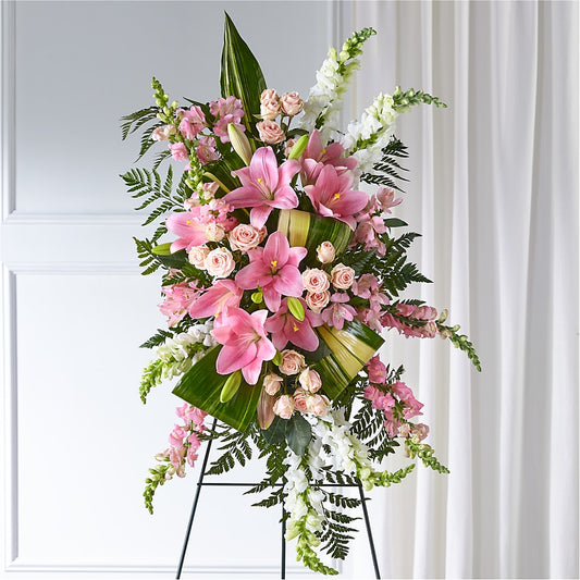 Elegant Embrace Standing Spray –  Petite Flower Shop, San Antonio TX