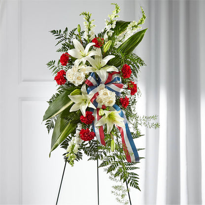 Stars of Life Standing Spray –  Petite Flower Shop, San Antonio TX